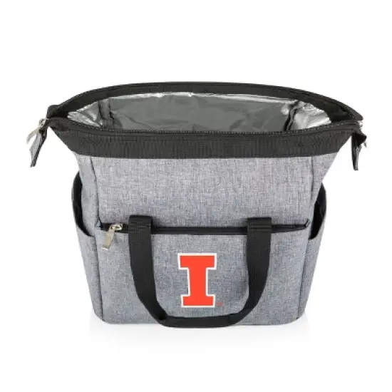 NCAA Illinois Fighting Illini On The Go Lunch Cooler - Gray image {1}