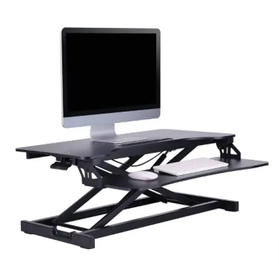31.5" Standing Sit Stand Tabletop Riser - Rocelco image {8}