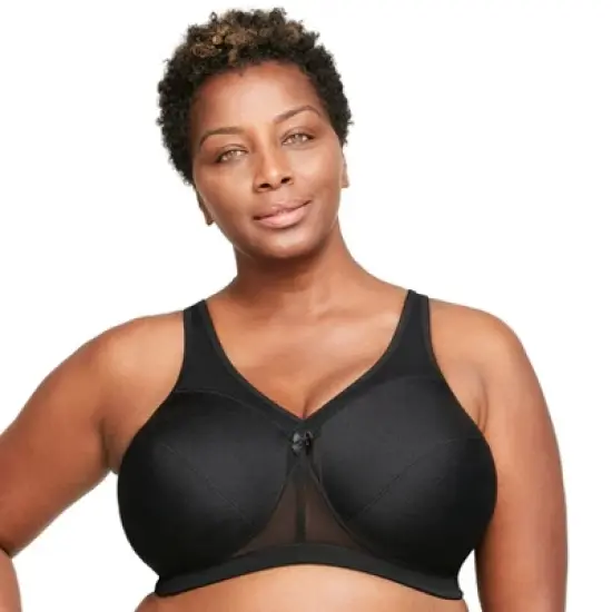 Glamorise Womens MagicLift Active Support Wirefree Bra 1005 Black image {5}