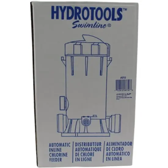 Hydro Tools 8750 Automatic Inline Above Ground Swimming Pool Chlorinator Feeder image {3}