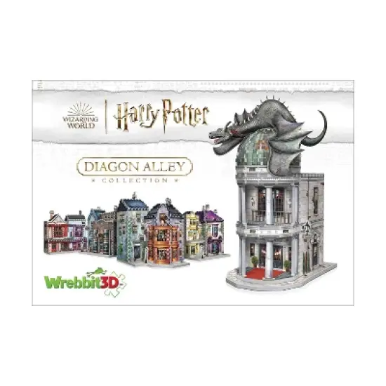 Harry Potter Diagon Alley Collection 4pk 3D Puzzle Set - 1175pc: Wrebbit Foam Educational Toy, Fantasy Theme image {14}