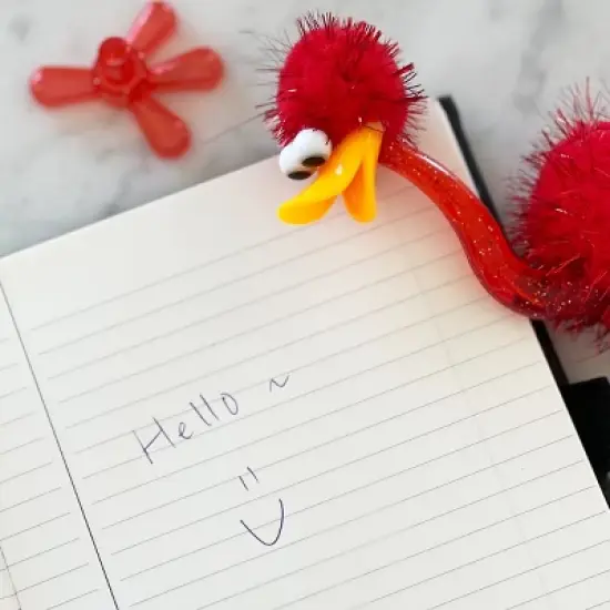 Wrapables Ostrich Ballpoint Pens, Black Ink, Set of 6 image {3}