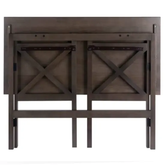 Xander Foldable Desk Oyster Gray - Winsome image {11}