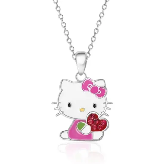 Sanrio Hello Kitty Enamel Pendant - 18'' Chain, Authentic Officially Licensed image {4}