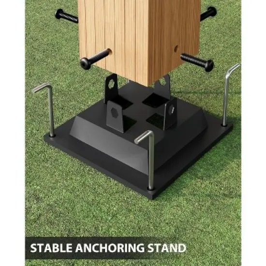 10x10ft Outdoor Aluminum Pergola Retractable UPF50+ Waterproof Canopy, Wood Grain Frame, Tool-Free Assembly, Off-White Curtains image {6}