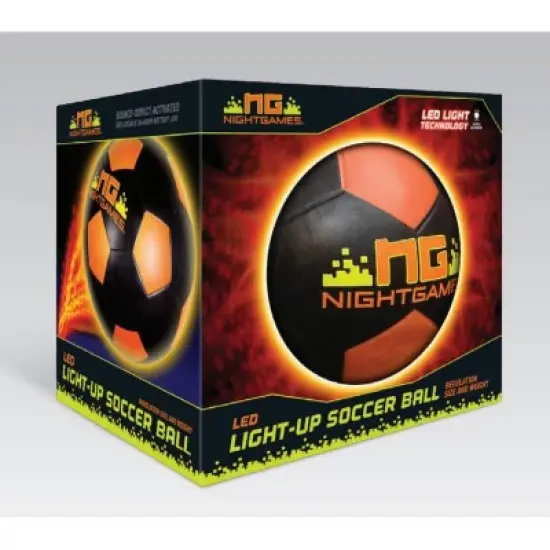 Night Games LED Light Up Size 5 Soccer Ball image {2}
