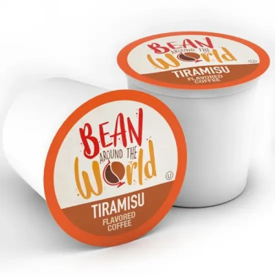 Bean Around The World Tiramisu Flavored Coffee Pods, Keurig 2.0 compatible,40 CT image {9}