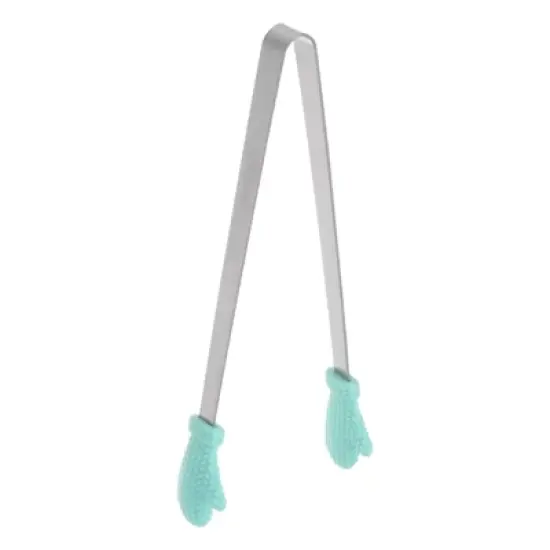 Unique Bargains Stainless Steel Tiny Gloves Shape Cooking Kitchen Food Tongs image {11}
