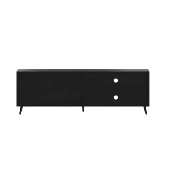65" June Mid-Century Modern TV Stand for TVs up to 65" with Adjustable Shelf Black - Taylor & Logan image {5}