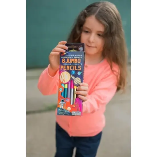 eeBoo Solar System Fluorescent Double-Sided Color Pencils/Set of 6 image {5}