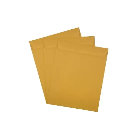 JAM Paper Open End Catalog Envelopes 11.5" x 14.5" Brown Kraft Manila 313011452I image {2}