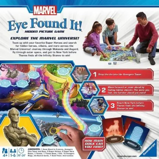 Ravensburger Marvel Eye Found It Board Game: Creative Thinking, 1-6 Players, Includes Cards & Dice image {19}