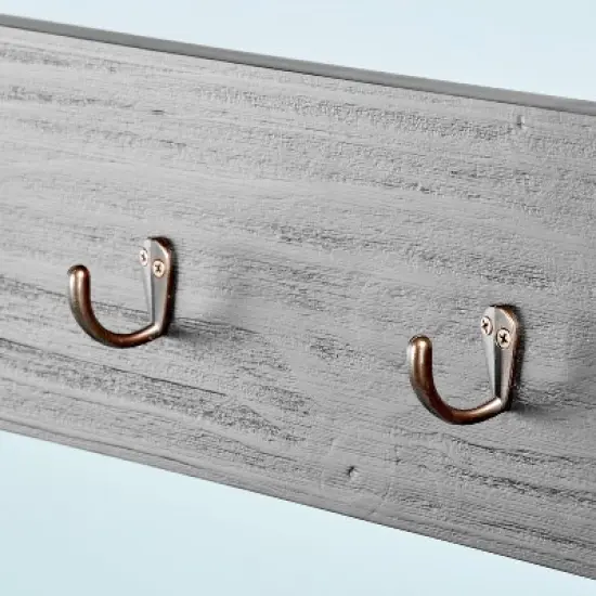 Wood Entryway Bench & Hall Tree - Black - Hearth & Hand&trade; with Magnolia image {3}