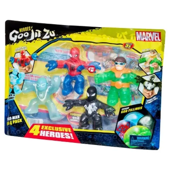 Heroes of Goo Jit Zu Marvel Spider-Man Mega 4 Pack  (Target Exclusive) image {7}