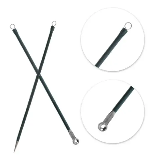 Unique Bargains Straight Clip Pimple Extractor Tool Kit Green 1 Set image {2}