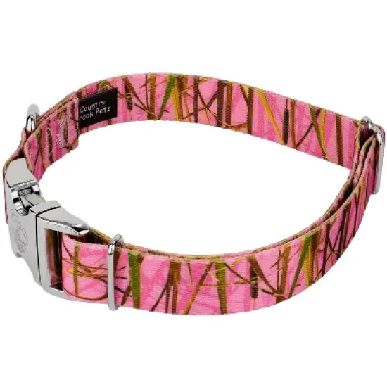 Country Brook Petz Premium Pink Waterfowl Camo Dog Collar image {3}