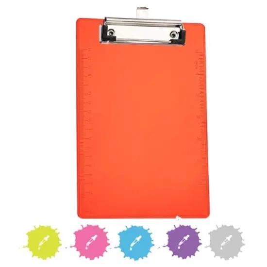Enday Memo Size Plastic Clipboard image {5}