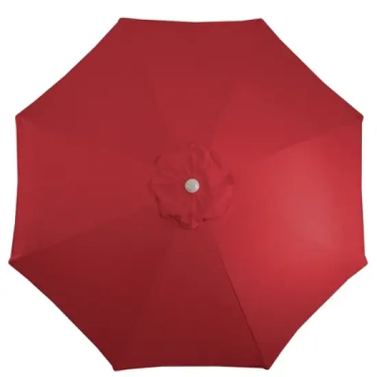 Northlight 9ft Outdoor Patio Market Umbrella with Hand Crank and Tilt, Red image {3}