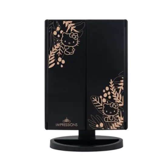 Impressions Vanity Hello Kitty Trifold LED Tri-Tone Makeup Mirror with Magnification image {11}