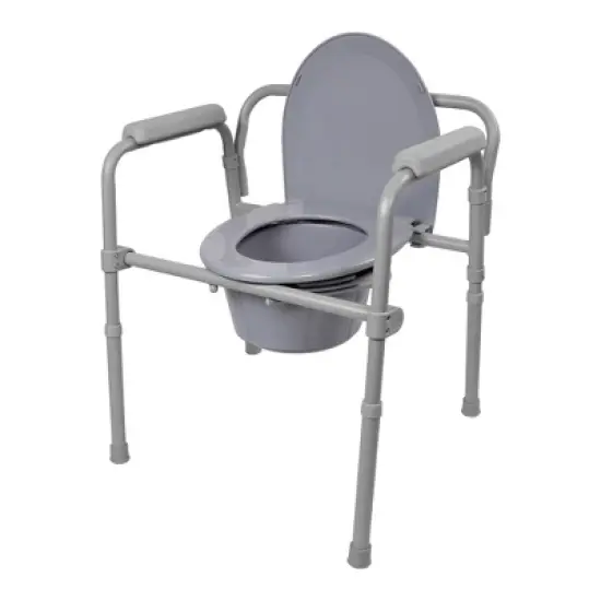 McKesson Folding Commode Chair, 350 lbs Capacity, 1 Count image {5}