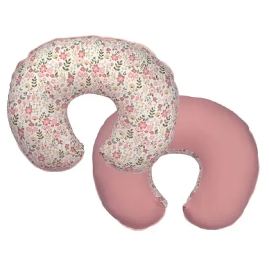Boppy Organic Original Support Nursing Pillow Cover - Blush Garden image {3}