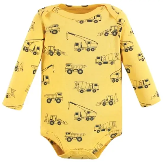 Hudson Baby Infant Boy Cotton Long-Sleeve Bodysuits, Construction image {3}