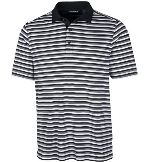 Cutter & Buck Mens Forge Polo Multi Stripe Shirt image {3}