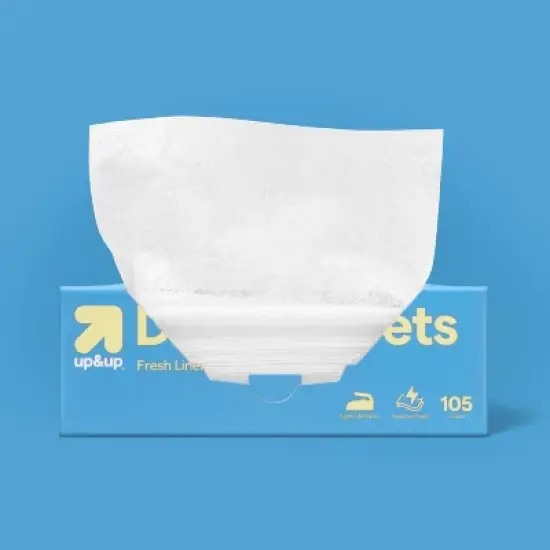 Fabric Softener Dryer Sheets - Fresh Linen - up&up&trade; image {1}