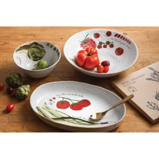 32oz Porcelain Farm To Table Salad Bowl - Rosanna image {1}