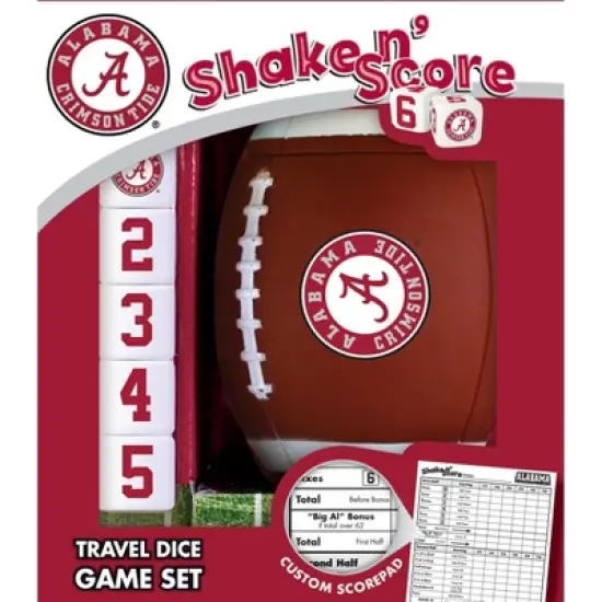 MasterPieces Officially Licsenced NCAA Alabama Crimson Tide Shake N' Score Dice Game for Age 6 and Up image {1}