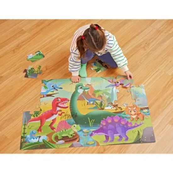 B. toys - Floor Puzzles Gigantic Jigsaw - Solar System, Ocean, Dinosaur - 3pk - 144pc image {5}