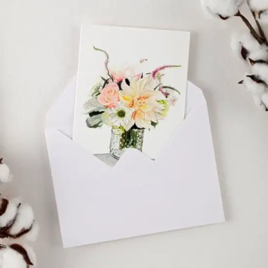 New York Central Folded Watercolor Cards with Envelopes - 5" x 7" - 140lb Cold Pressed, Bright White 100% Cotton - Archival Acid-Free Watercolor Paper image {1}