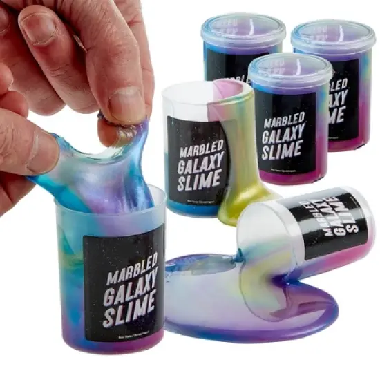 Playbees Marbled Galaxy Slime - 6 Pack image {8}