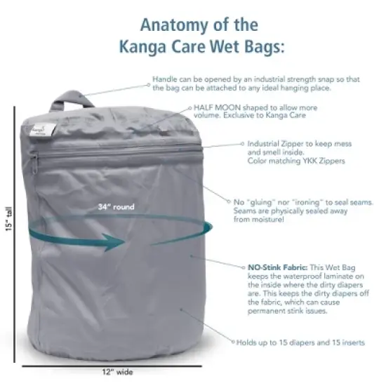 Kanga Care 3D Dimensional Seam Sealed Wet Bag image {3}
