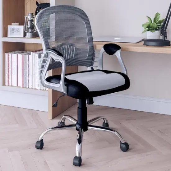 Workspace Executive Office Chair Leatherette and Mesh - CorLiving image {7}
