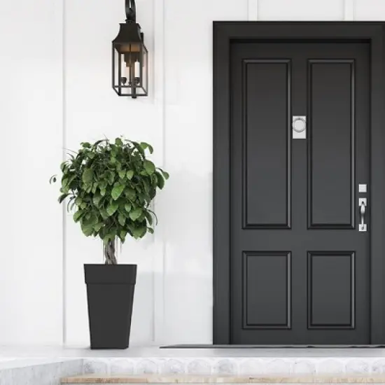 Bloem Finley Tall Indoor Outdoor Plastic Square Planter, 25in image {1}