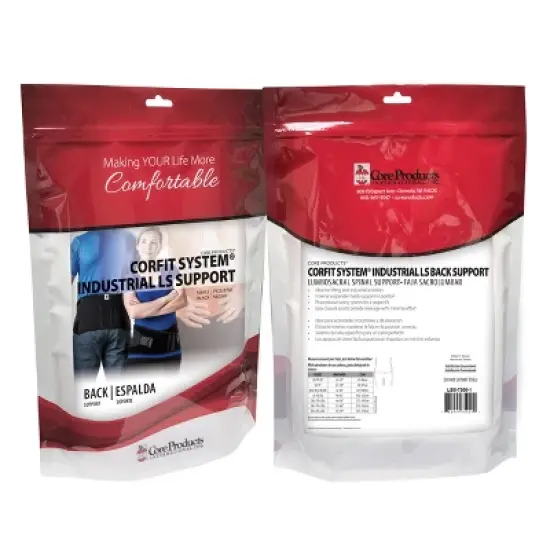 Core Products Corfit Industrial Back Support, Black image {9}