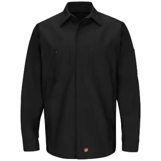 Red Kap&reg; Men's Long Sleeve Solid Crew Shirt image {3}