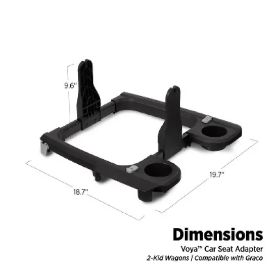 Radio Flyer Voya Car Seat Adapter Graco - Black image {3}