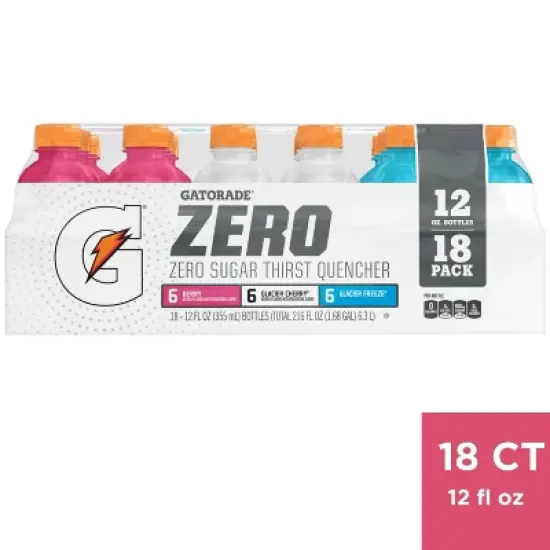 Gatorade Zero Mixed Flavor Variety Pack Sports Drink - 18pk/12 fl oz Bottles image {5}
