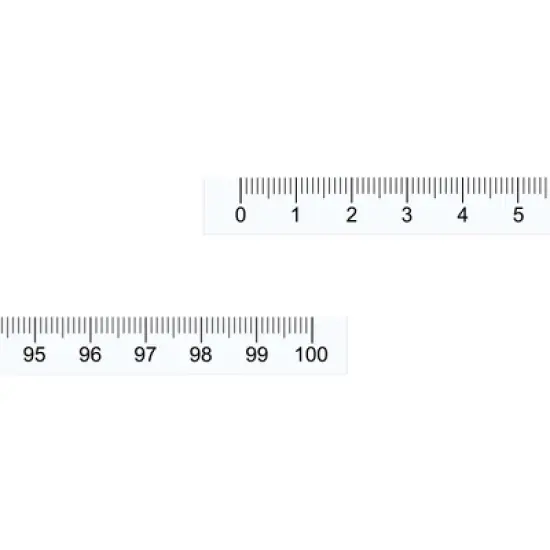 Unique Bargains Metric Self-Adhesive Peel and Stick Waterproof Measuring Rulers image {5}