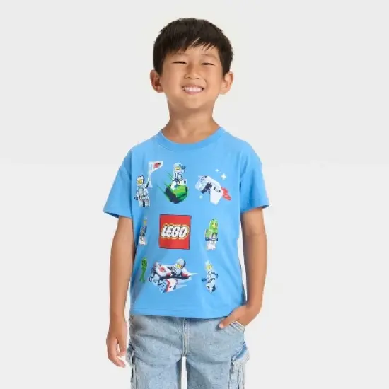 Toddler Boys' LEGO&reg; Short Sleeve Graphic T-Shirt - Blue image {4}