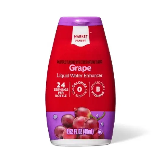 Grape Liquid Water Enhancer Drops - 1.62 fl oz - Market Pantry&trade; image {3}