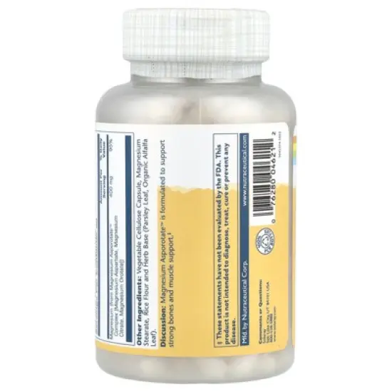 Solaray Magnesium Asporotate&trade;, 120 VegCaps (200 mg per Capsule) image {2}