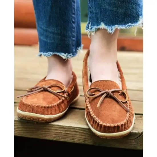 Minnetonka Women's Suede Tilia Moccasin Slippers image {5}