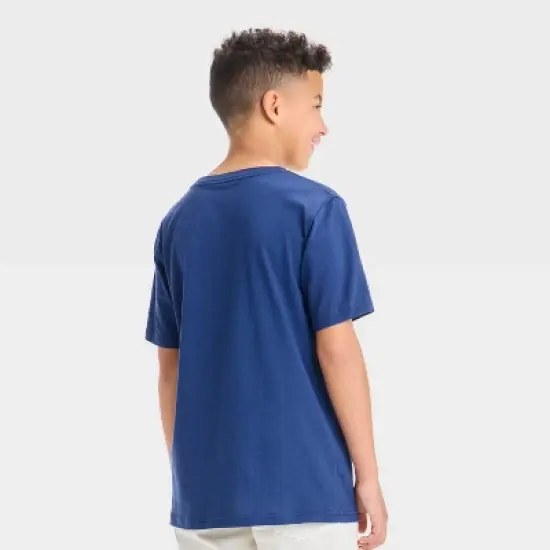 Boys' New York Yankees Oversized Short Sleeve Graphic T-Shirt - Blue image {2}