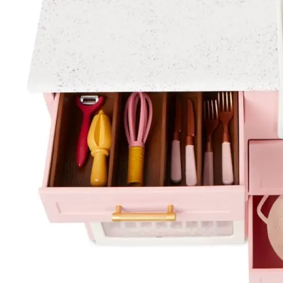 Our Generation Kitchen Island with Accessories for 18" Dolls image {4}