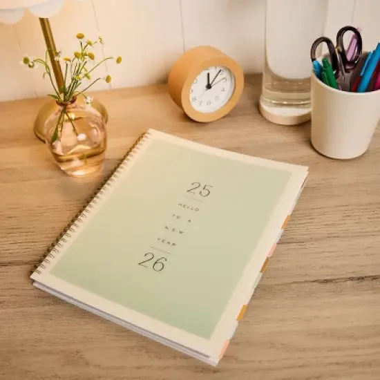 Happy Brands Organized July 2025 - June 2026 Weekly/Monthly Planner 9.37"x11.12" Soft Summer image {17}