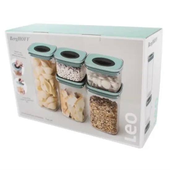 BergHOFF Leo Smart Seal Food Container Set, Green image {4}