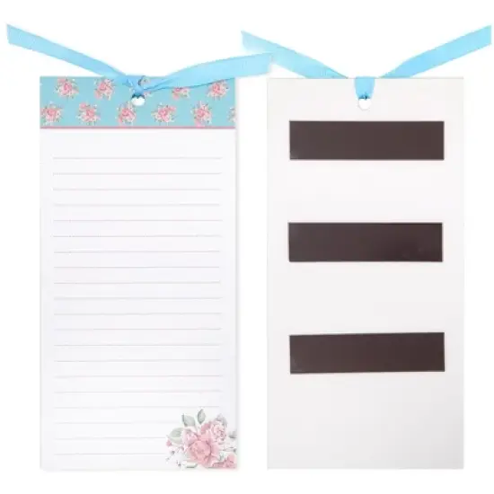 Juvale 6-Pack Magnetic Notepads for Refrigerator - Floral Shopping List, To-Do, Memo, Scratch Pads (4x8 In, 60 Sheets Each) image {7}